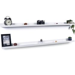 White Floating Shelves- 6ft (72in)