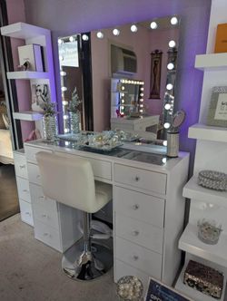 Vanity with Touch Screen Mirror