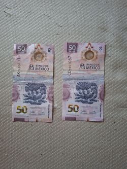 $100 Mexican pesos Bank notes 12 for both