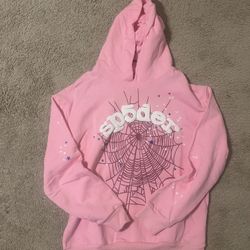 Sp5der Web Hoodie Pink