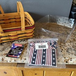 Longaberger 1998 Vintage NWT All American Pie Basket Combo