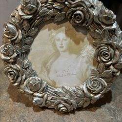 Beautiful Rose Photo Frame. heavy. 6x6