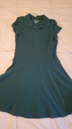 Green uniform dress 7/8