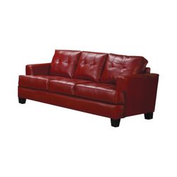 Padded Breathable Red Leatherette Sofa! Lowest Prices Ever!