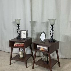 MCM Bed Side Tables / Nightstands/ End Tables (2) IDEAL FOR SMALL PLACE!