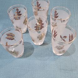 Gold Leaf Cocktail Glasses