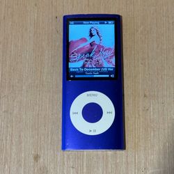 iPod Nano 5thGen Model:A1285 8GB Purple Tested Good w/Char-1524/songs Read Info!