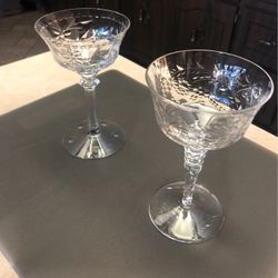 Vintage Crystal sherbet glasses