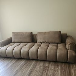 Suede Sofa 