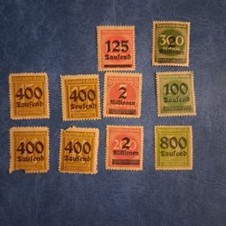 Pre WWII Overprinted German Stamps