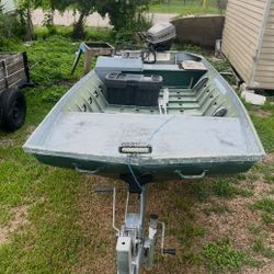 Jon Boat And Trailer 