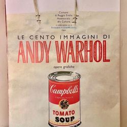 1989 ANDY WARHOL Pop Art Poster “SOUP CAN ON BAG” 28”x 37” Original.