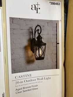 Castine 20-in Outdoor Wall Light Aged Bronze