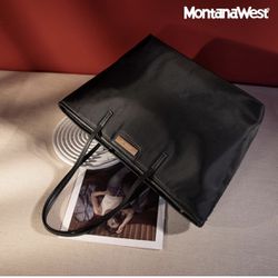 Black Montana West Structured Tote Bag 