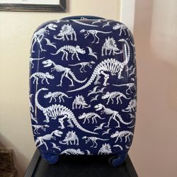 Kids Dinosaur Skeleton Hard Shell Carry-On Luggage