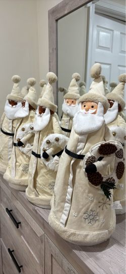 Plush Santa Claus Christmas Figurine Decoration