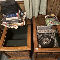 Antique record vinyl player