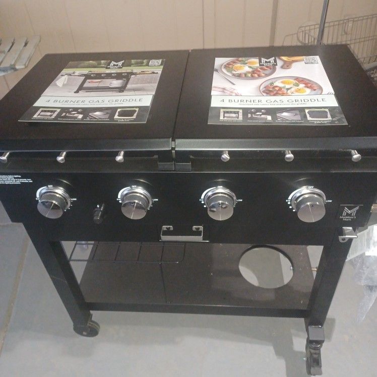 New 4 Burner Flat Top Grill 