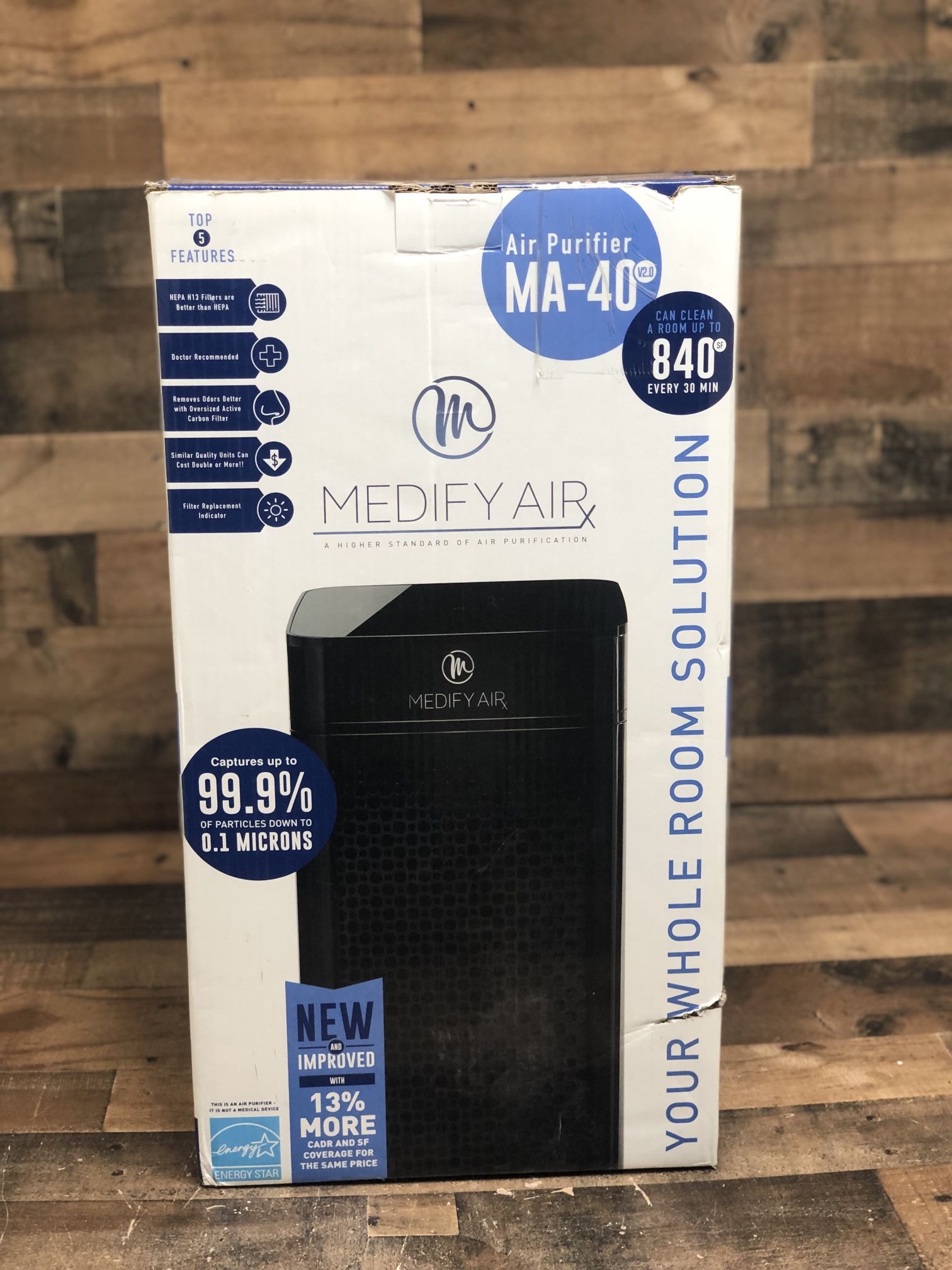 Medify Air MA-40 Air Purifier with H13 True HEPA Filter | 840 sq ft Coverage | for Allergens, Wildfire Smoke, Dust, Odors