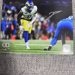 Los Angeles Rams Jared Verse #8 Autographed Signed 8X10 Photo Beckett COA