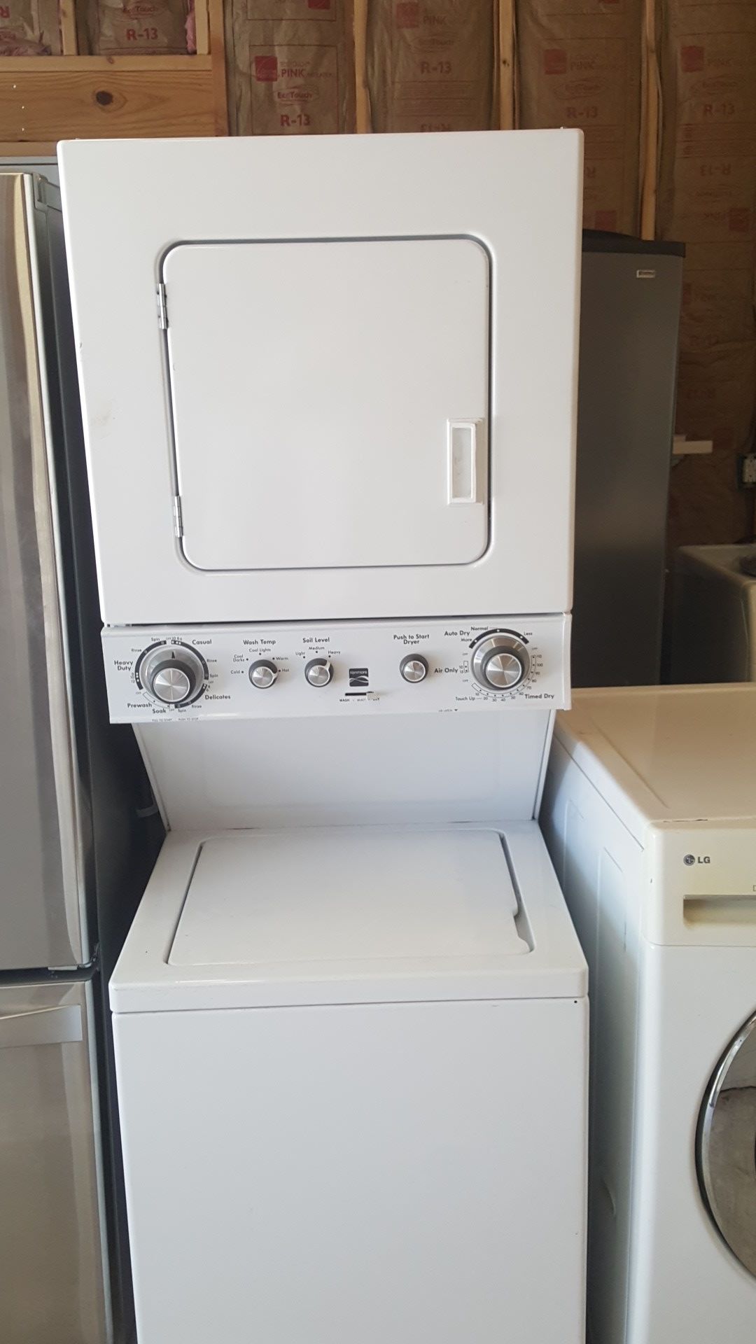 Kenmore stackable washer and dryer Works great