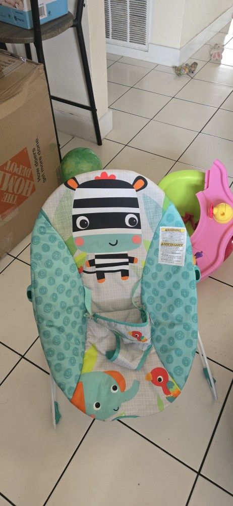 Bright Starts Zig Zag Zebra baby bouncer