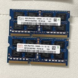 hynix- 4GB 2Rx8 PC3 - 12800S -11-12 - F3 Laptop Ram