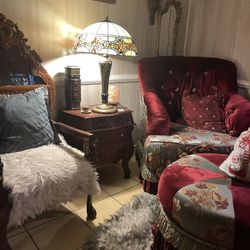 Stain Glass & Agate Stone Colour Creations Timeless Table and floor lamp Set  