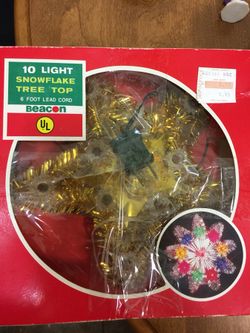 1970-80’s vintage Christmas star