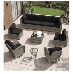 new,10 pieces outdoor patio set(already Assembled