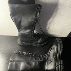 High Top Black Boots