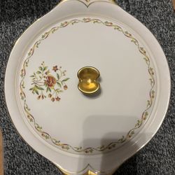 Vintage Meito Norleans China Bowl With Lid Japan 10x11”