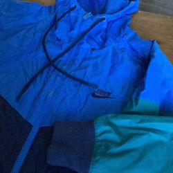 BLUE/ TEAL NIKE WINDBREAKER -XL