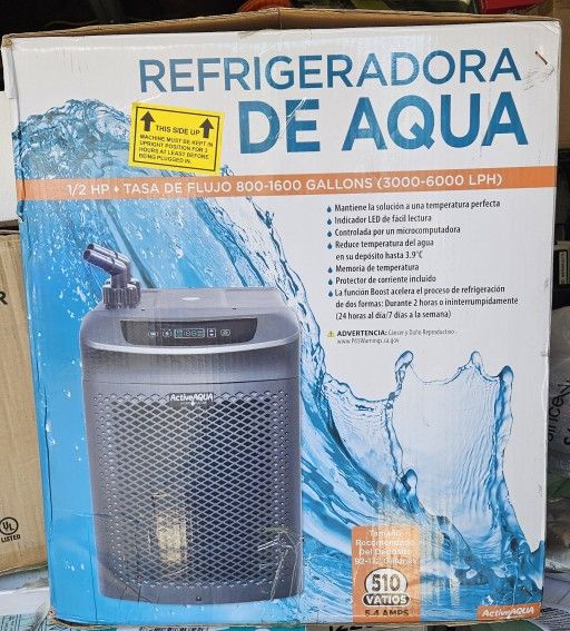 Active Aqua AACH50HP 0.5 HP Water Chiller for Aquarium, Hydroponics, Bathtub