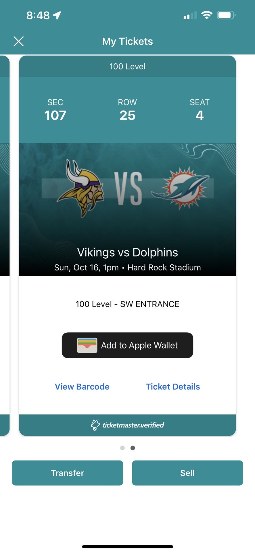 Dolphins Vs Vikings Tickets 