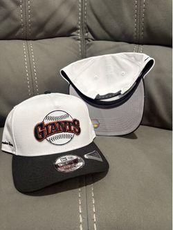 MLB new era San Francisco giants white black brim 9fifty a frame SnapBack hats