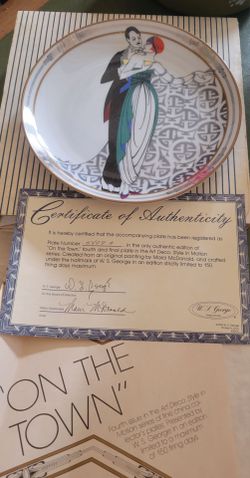 Vintage Art Deco Plates by W.L. George
