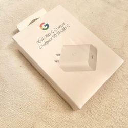 Genuine Google 30W Type C Wall Adapter Clearly White For Google Phones & Devices