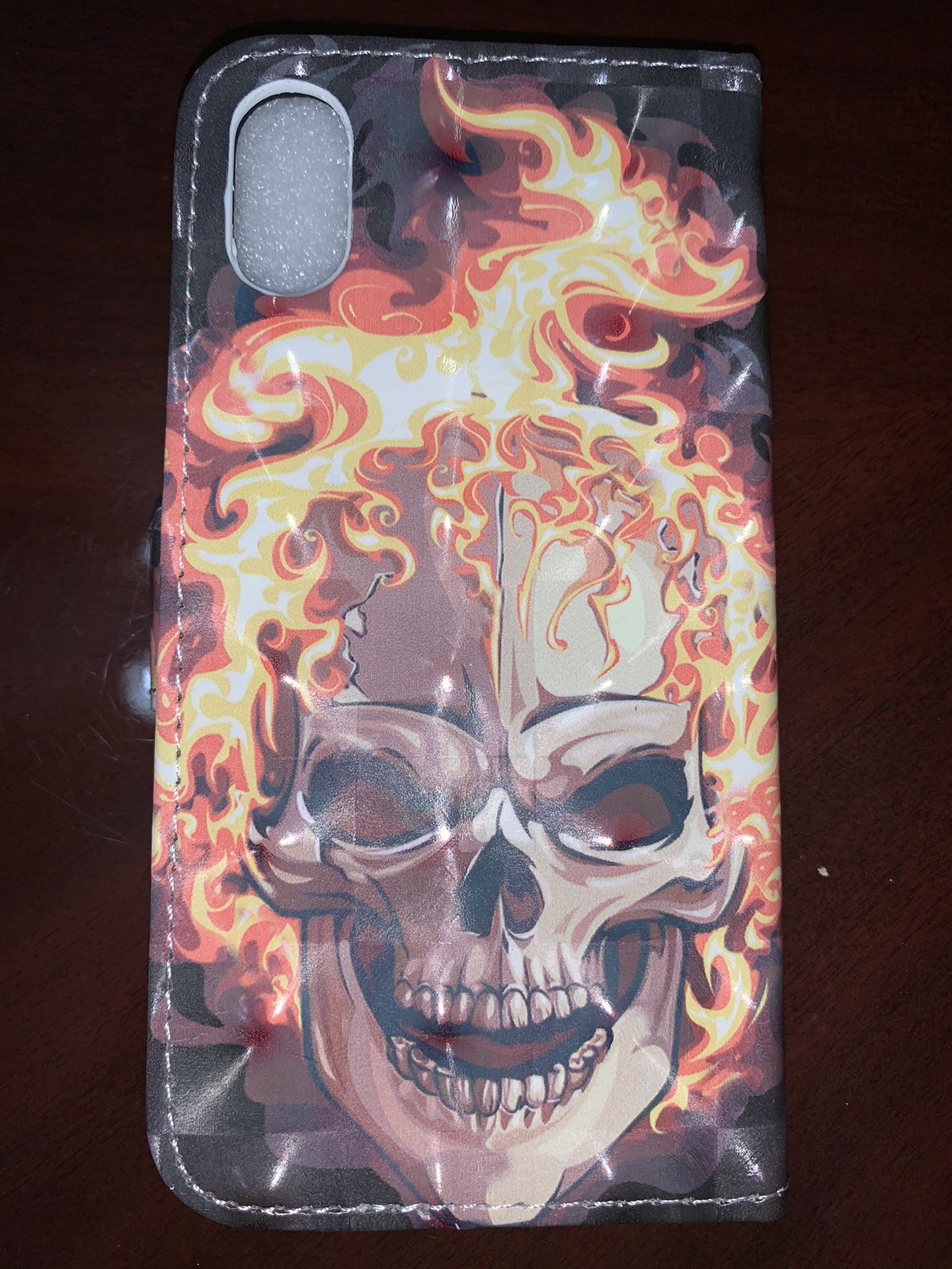 iPhone X iPhone XS flaming skull case new