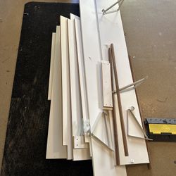 White Shelving Unit//closet