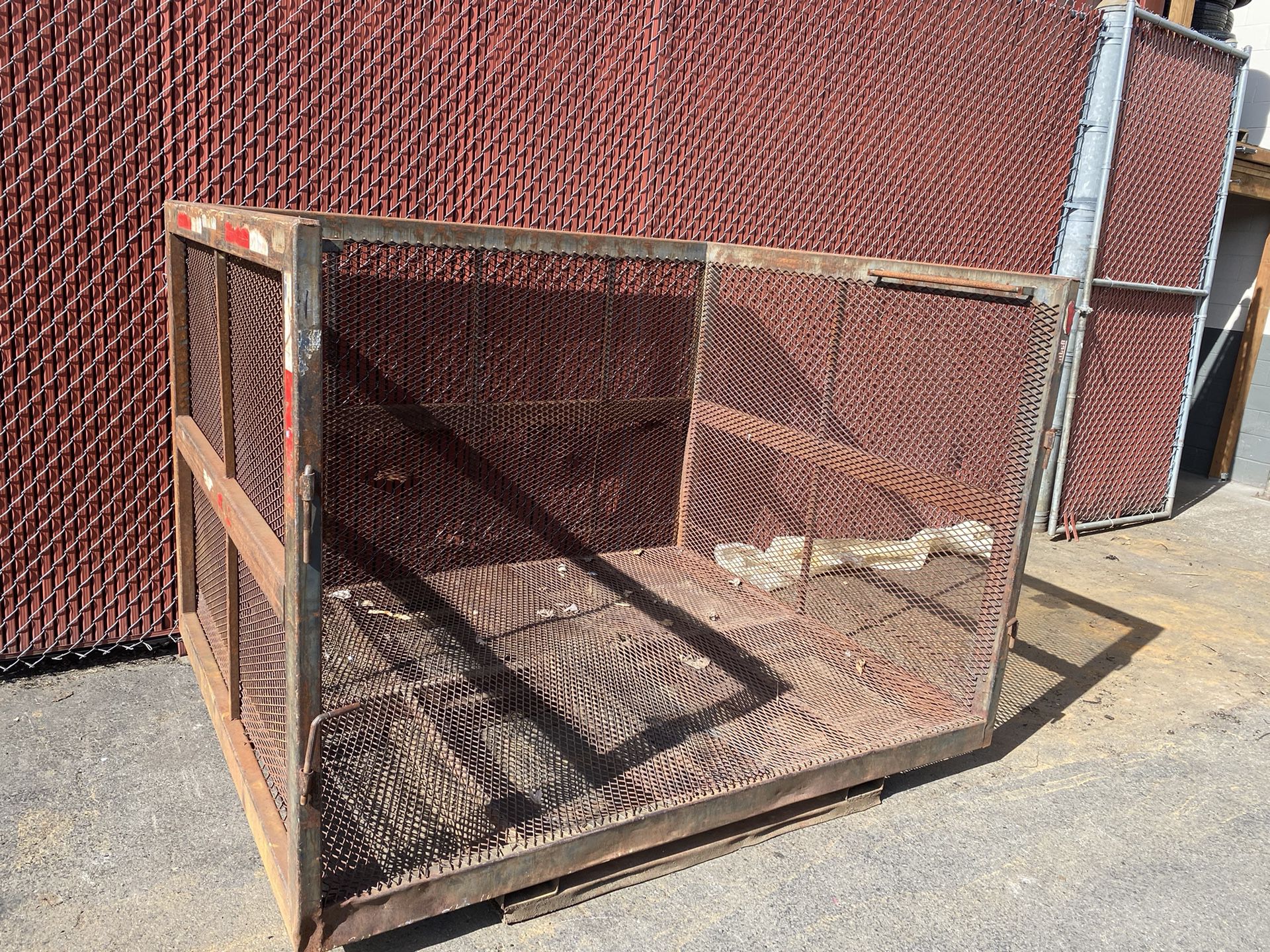 Heavy Duty 3 Sided Steel Container