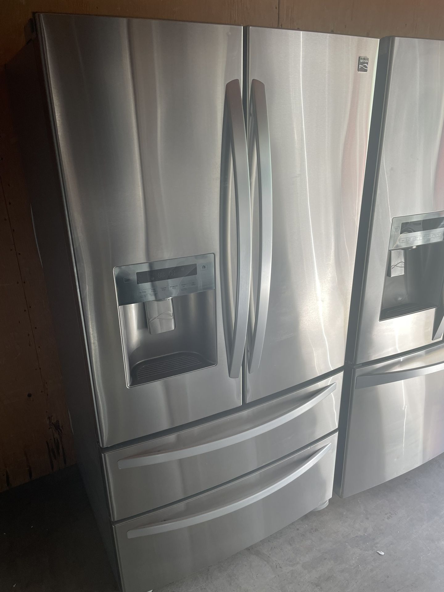 KENMORE 4 DOOR STAINLESS STEEL REFRIGERATOR 