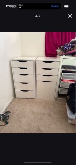 White IKEA Drawers