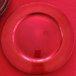 Red Charger Plates