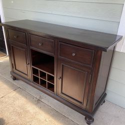 Potter Barn Buffet Bar Style Cabinet
