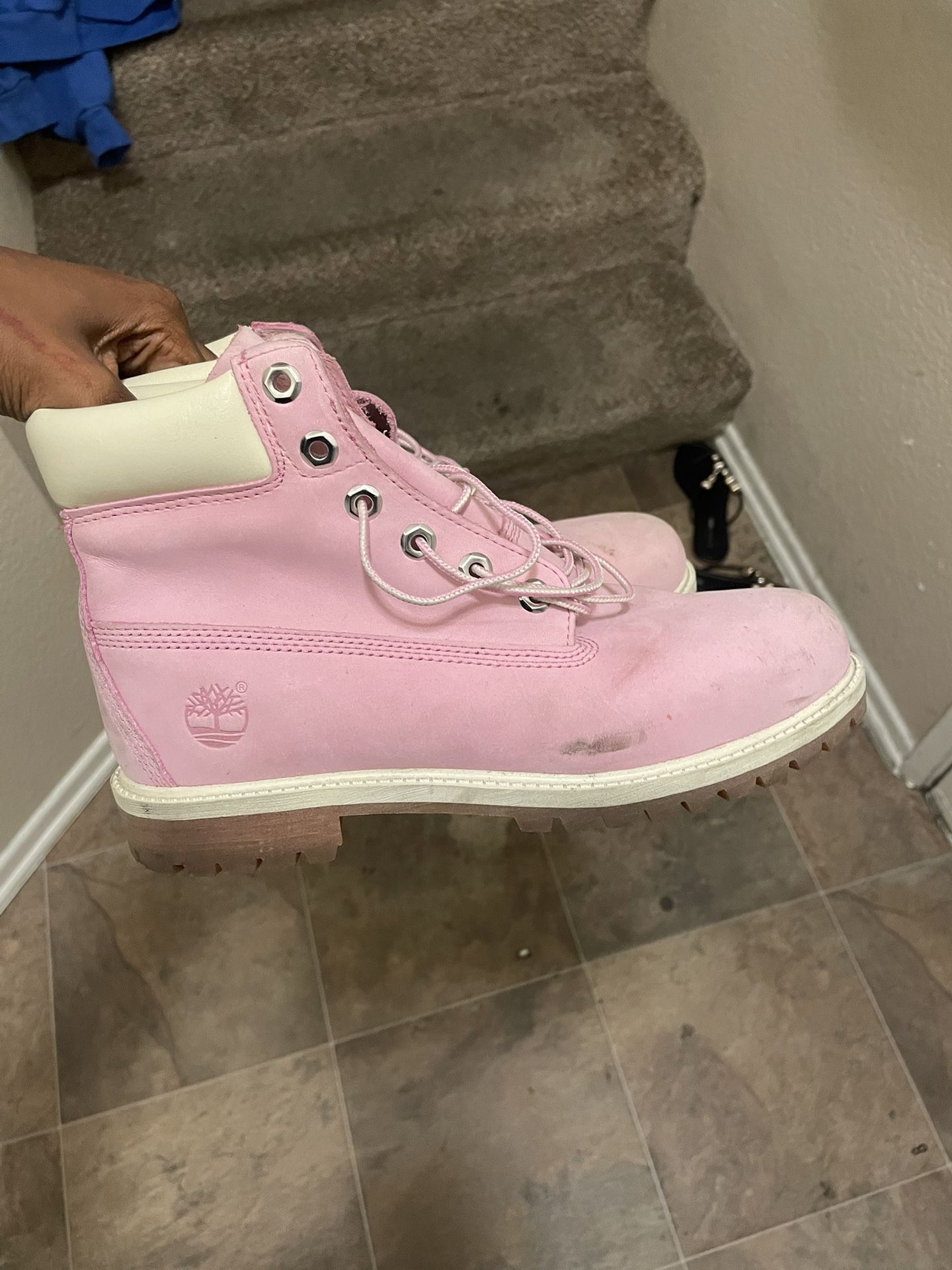 Pink Timberlands