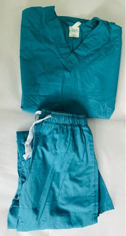 Teal Scrub Set Top and Pants