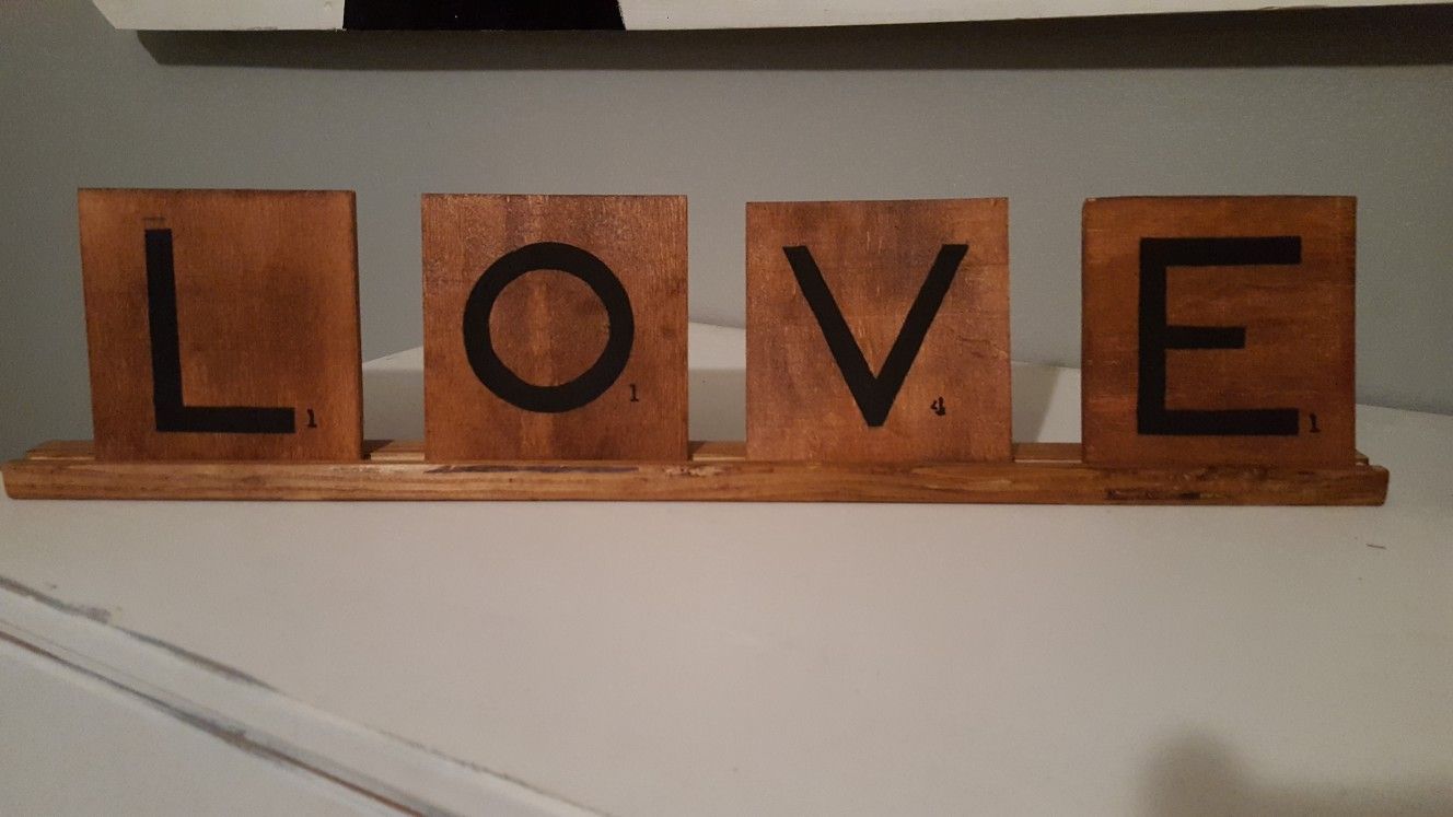 Large Scrabble Letters