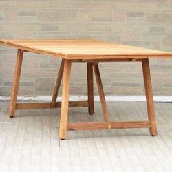BRAND NEW Rectangular Recycled/Reclaimed Teak Wood Table Ideal Furniture For Outdoor
