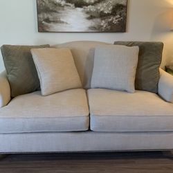 Couch & Pillows -Beige